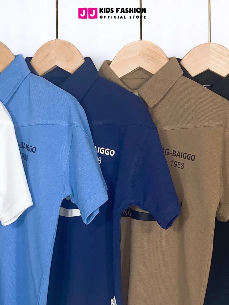 Áo thun Polo cho bé trai, vải Cotton cá sấu in hình chữ Saturdat size từ 5-15 tuổi - BST Xuân Hè 2024 | JJ Kids Fashion - Ảnh 5