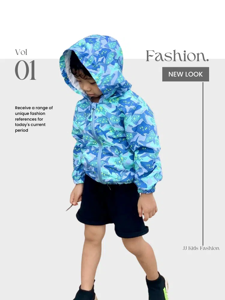 Áo khoác bé trai thời trang, áo khoác dù size từ  2– 9 tuổi –  BST Xuân Hè 2024 | JJ Kids Fashion - Ảnh 11