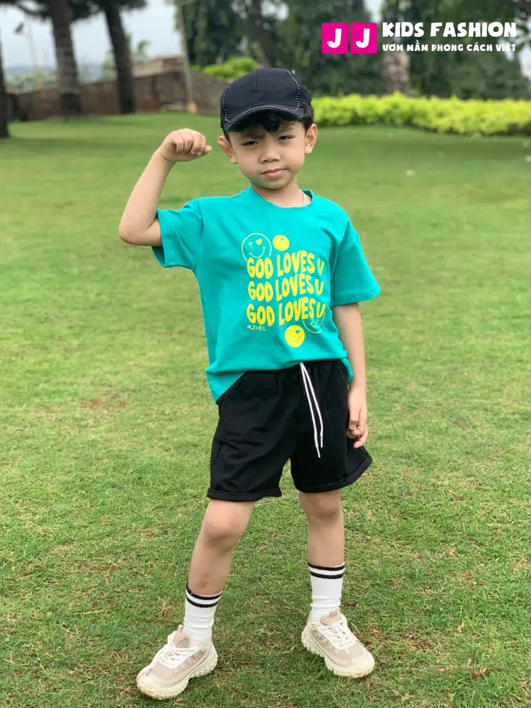 Áo thun bé trai thời trang, áo thun ngắn tay nhiều màu từ 2 - 15 tuổi –  BST Xuân Hè 2024 | JJ Kids Fashion - Ảnh 15