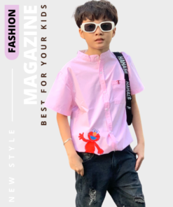 Áo sơmi bé trai thời trang, áo sơmi ngắn tay cổ trụ từ 8 - 14 tuổi –  BST Xuân Hè 2024 | JJ Kids Fashion