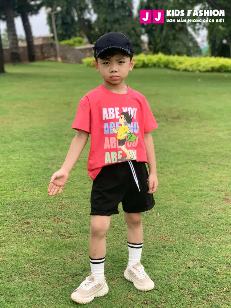 Áo thun bé trai thời trang, áo thun ngắn tay nhiều màu từ 2 - 15 tuổi –  BST Xuân Hè 2024 | JJ Kids Fashion - Ảnh 20