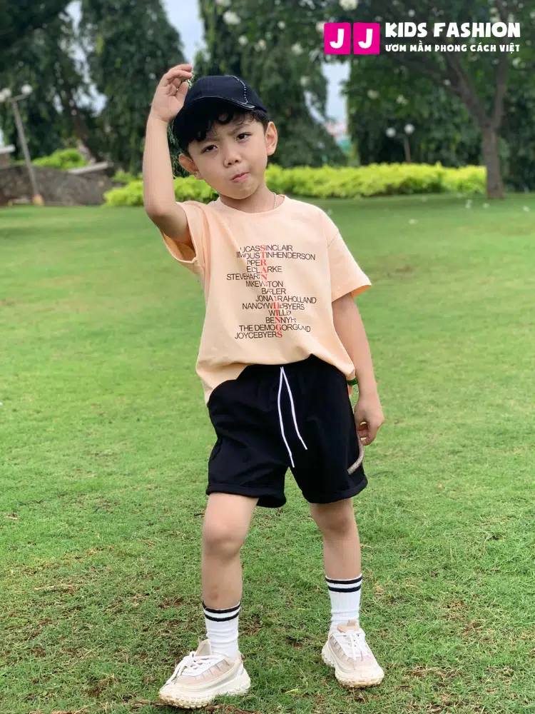 Áo thun bé trai thời trang, áo thun ngắn tay nhiều màu từ 2 - 15 tuổi –  BST Xuân Hè 2024 | JJ Kids Fashion - Ảnh 12