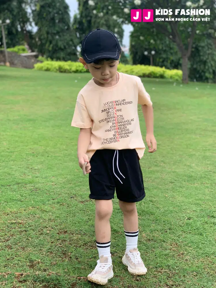Áo thun bé trai thời trang, áo thun ngắn tay nhiều màu từ 2 - 15 tuổi –  BST Xuân Hè 2024 | JJ Kids Fashion - Ảnh 11