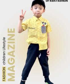 Áo sơmi bé trai thời trang, áo sơmi ngắn tay mickey từ 2 - 8 tuổi –  BST Xuân Hè 2024 | JJ Kids Fashion