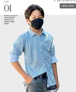 Áo sơmi bé trai thời trang, áo sơmi sọc dài tay từ 8 - 14 tuổi –  BST Xuân Hè 2024 | JJ Kids Fashion