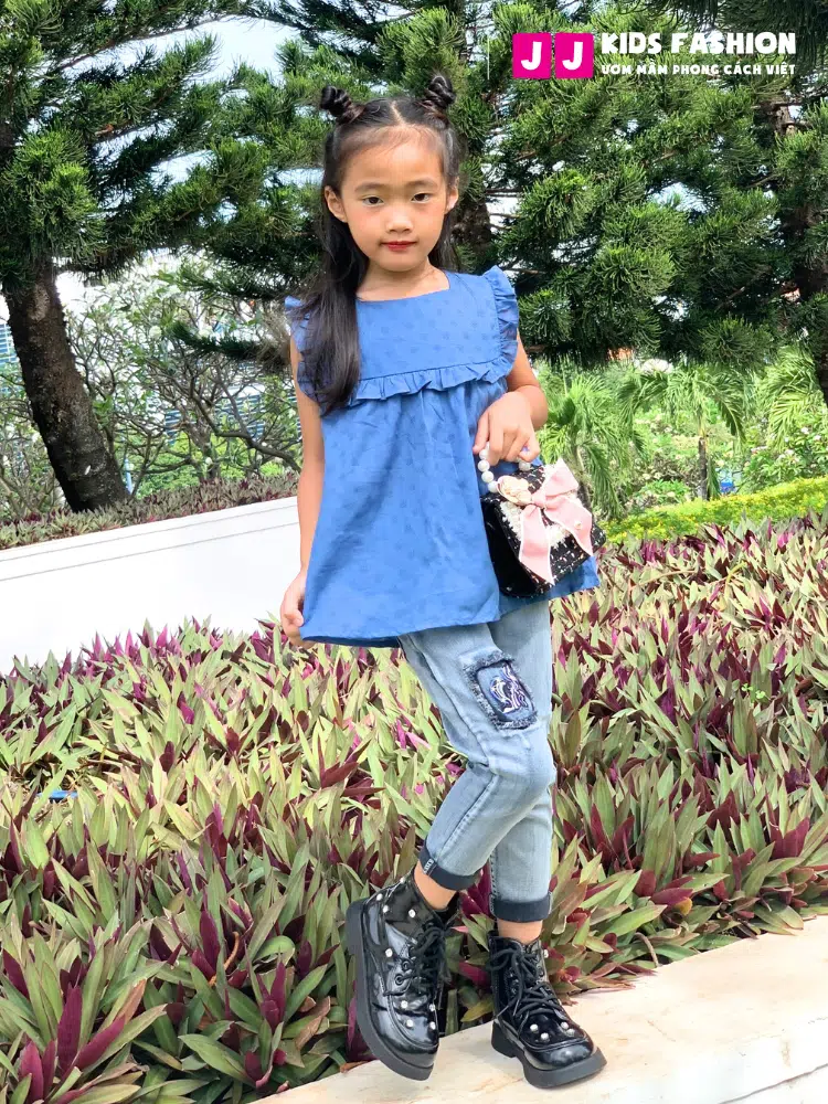 Áo bé gái thời trang, áo bé gái cọc tay từ 2 - 8 tuổi –  BST Xuân Hè 2024 | JJ Kids Fashion - Ảnh 13