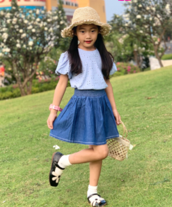 Váy bé gái thời trang, váy đơn giản phong cách cho bé gái từ 2 - 8 tuổi –  BST Xuân Hè 2024 | JJ Kids Fashion