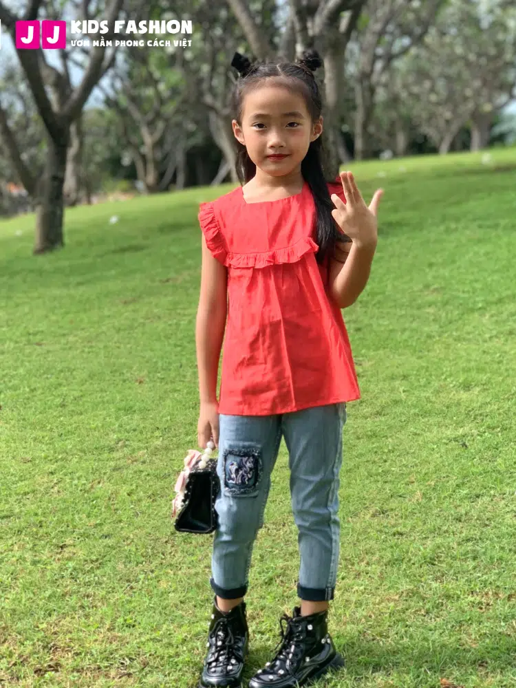 Áo bé gái thời trang, áo bé gái cọc tay từ 2 - 8 tuổi –  BST Xuân Hè 2024 | JJ Kids Fashion - Ảnh 17