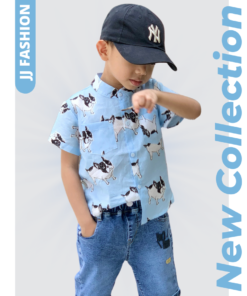 Áo sơmi bé trai thời trang, áo sơmi ngắn tay cổ trụ từ 2 - 8 tuổi –  BST Xuân Hè 2024 | JJ Kids Fashion