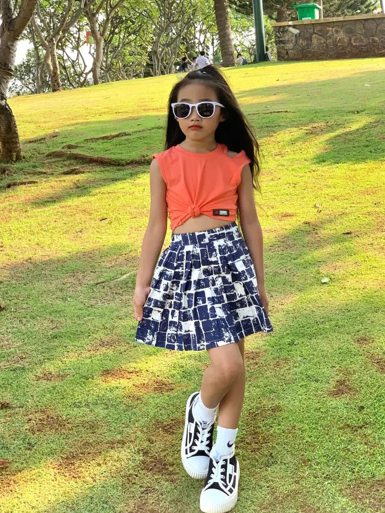 Chân váy bé gái thời trang, chân váy phong cách cho bé gái 8-14 tuổi - BST Xuân Hè 2024 | JJ Kids Fashion - Ảnh 12