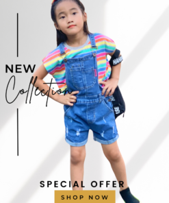 Quần bé gái thời trang, quần yếm đẹp phong cách cho bé gái 2-8 tuổi - BST Xuân Hè 2024 | JJ Kids Fashion